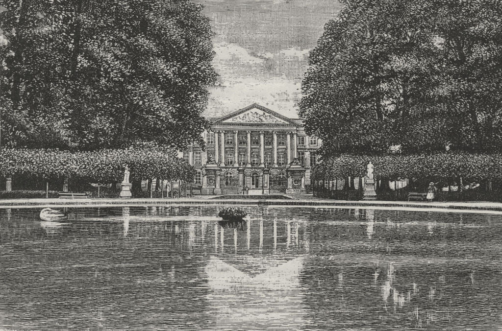 BRUSSELS. The Chamber of Representatives, Brussels 1882 old antique print